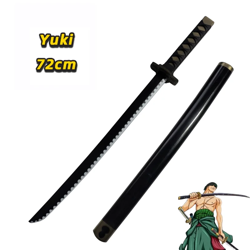 72cm Anime Cosplay Roronoa Zoro Katana Sword PU Wado Ichimonji Sword  Role Playing Qiu Shui Samurai Weapon Party toy Sword 6