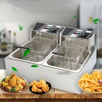 Commercial Desktop Stainless Steel Fryer, Western Kitchen French Fries Machine, Fried Chicken Frying Furnace And Electric Frying 2
