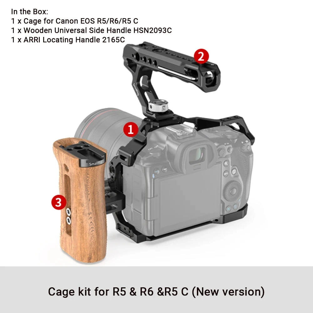 Smallrig r5/r5 c/r6ケースカメラケージ (canoneos r5/r6/r5 c