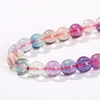5A High Quality Natural Fluorite Stone Round Loose Spacer 4 6 8mm Pick Size For Jewelry Making Diy Necklace Bracelet Accessory 5