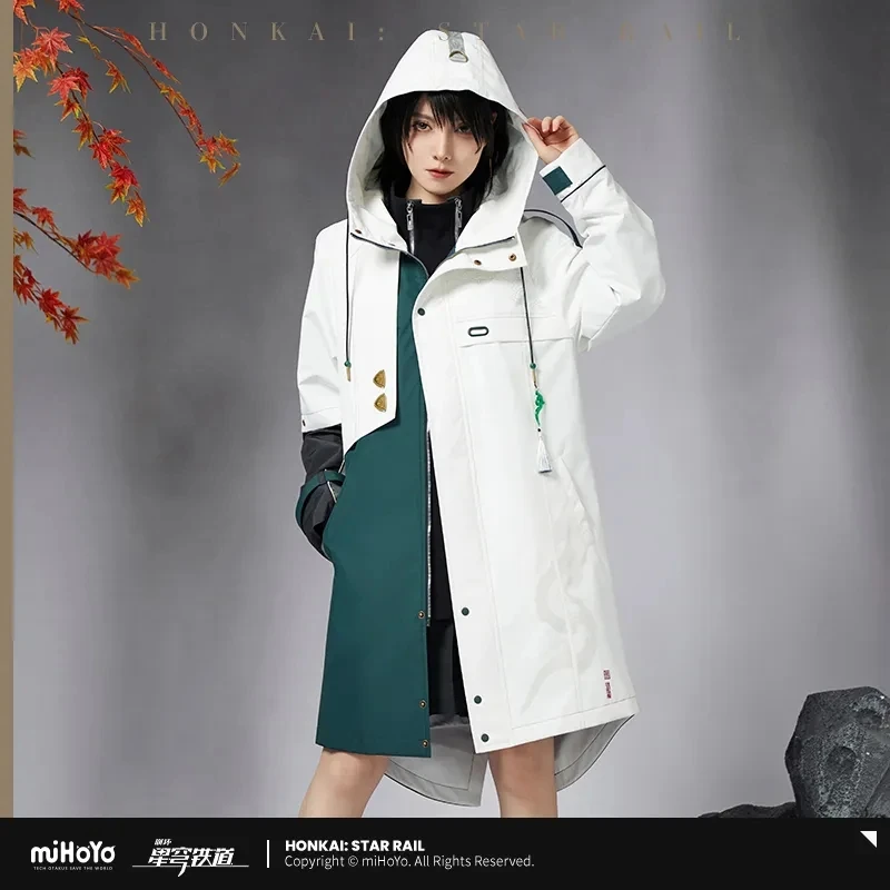 [Genuine] Game Honkai Star Rail DanHeng  Cosplay Hooded Couple Coat Anime Large Size Fashion Jacket  Costume  Halloween Gift