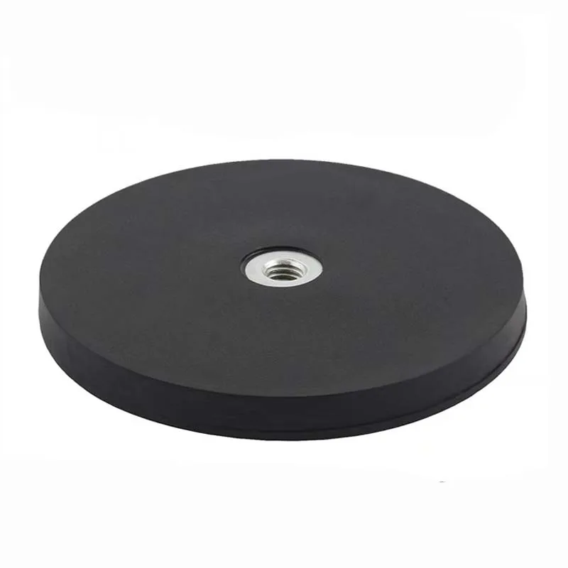 

D66mm M6/M8 Bolt Magnetic Base Mount Rubber Base Magnet, Car Base Magnet Chuck, LED Work Light Base Bracket, SUV Off-Road