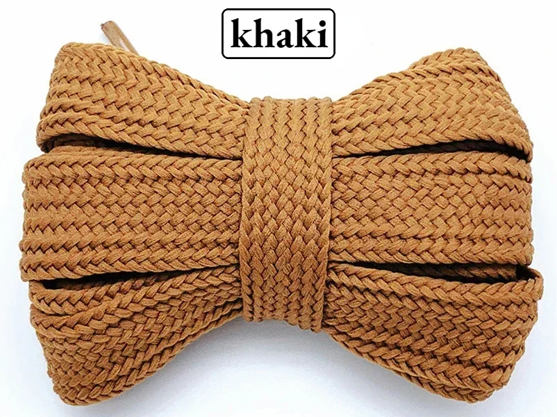 Premium Quality Colored Flat Soft Laces for Sneakers - 2cm Wide, Thickened Design