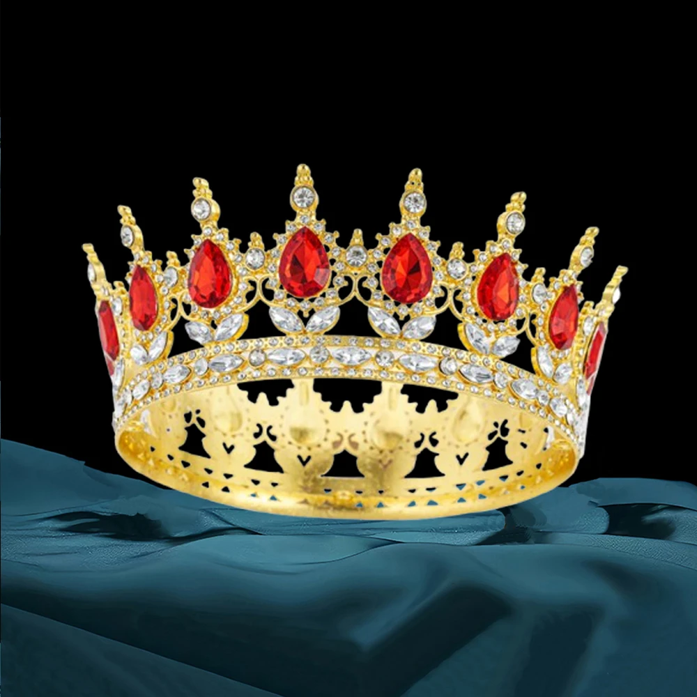 Baroque Queen Crown Rhinestone Wedding Bridal Crown and Crown Crystal Headband for Birthday Prom Pageant Party jewelry accessories jewelry set hair accessory hair headdress bridal headwear hair band crown