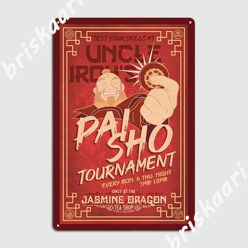 

Персонализированный Металлический плакат Pai Sho Tournament для кинотеатра, клувечерние
