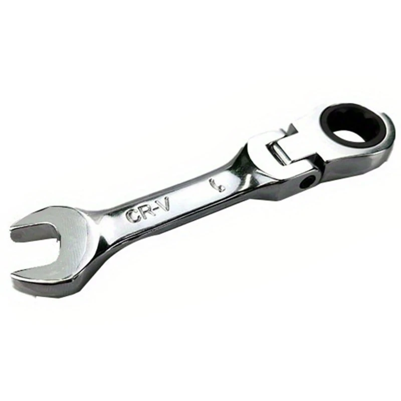Convenient Ratchet Tool Flexible Head Ratcheting Wrench 5°Movement & 72Teeth for DIY Projects and Mechanical Repairs Dropship