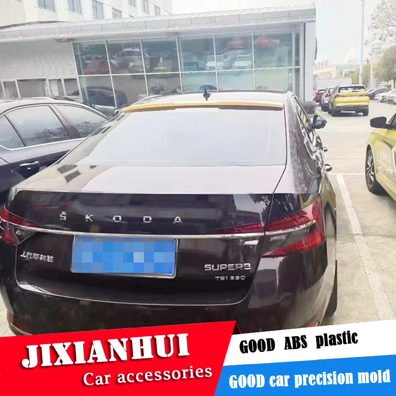 Для Skoda отличный спойлер на крышу 2016-2019 задний из экородного АБС-пластика цветной