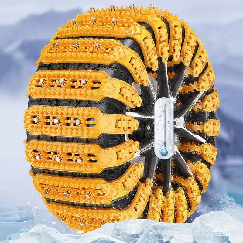 Car Tire Chains For Snow 6x Tire Traction Chain Winter Driving Security Chain Anti Skid Snow Chains Thicken Lightweight