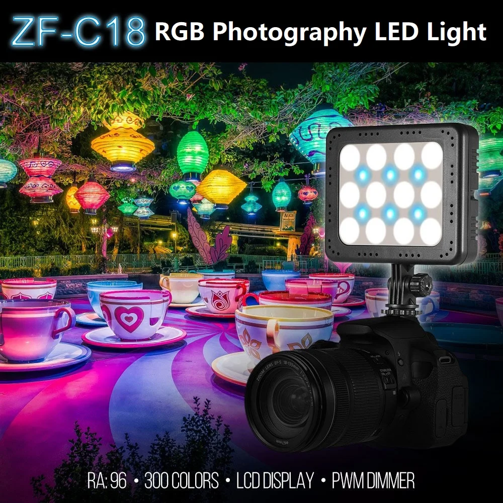 

Mcoplus LED Photography Video Light Panel Lighting Photo Studio Lamp for Canon Nikon Sony Fujifilm Camera for YouTube TikTok