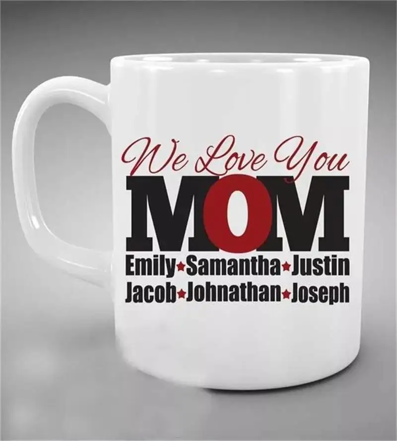 

Customized Name for Mom Cups for Mom, Gifts for Mom, Mother's Day, Coffee Mugs, Home Decor, Birthday Gifts, Milk Mugs, Beer Cups