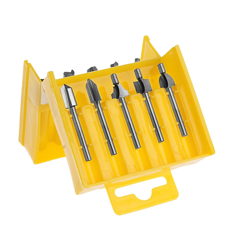 

367D 10Pcs 1/8" 3mm HSS Router Bits Wood Cutter Milling Fits Rotary Tool Set