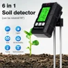 6 in 1 Soil Tester PH Temperature Humidity Meter Nutrient Moisture Fertility Meter Sunlight Air Moisture Detector for Gardening 1