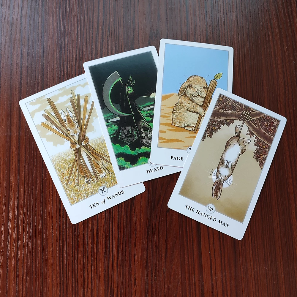 12x7cm New  Lunalapin  Divination Tarot Deck  with Guide Book 5