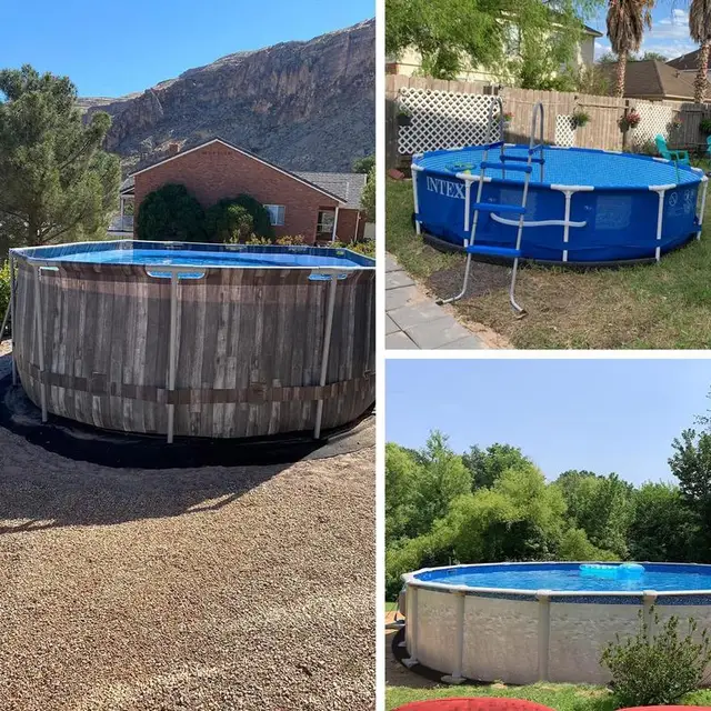 13Ft Medence Bélésszövet Vízálló Kertek Medencék Membrán Fekete Rugalmas Patakok Szökőkutakkal Megerősített Tereprendezési Bélés - Image 4