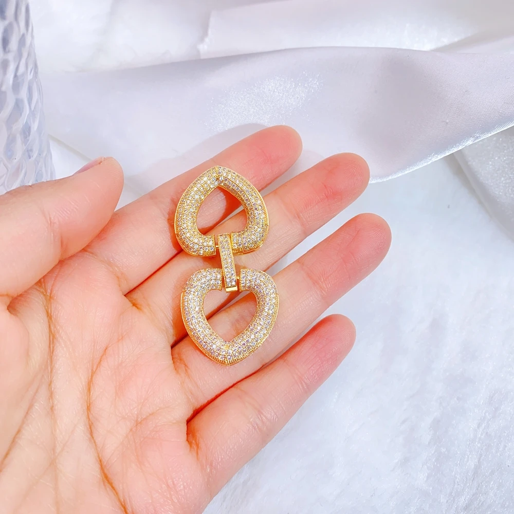 Juya 18 Karat echt vergoldet versilbert Verschluss verschlüsse Verschluss verschlüsse Zubehör für DIY Handarbeiten Barock Perlen Schmuck herstellung – Detail 9