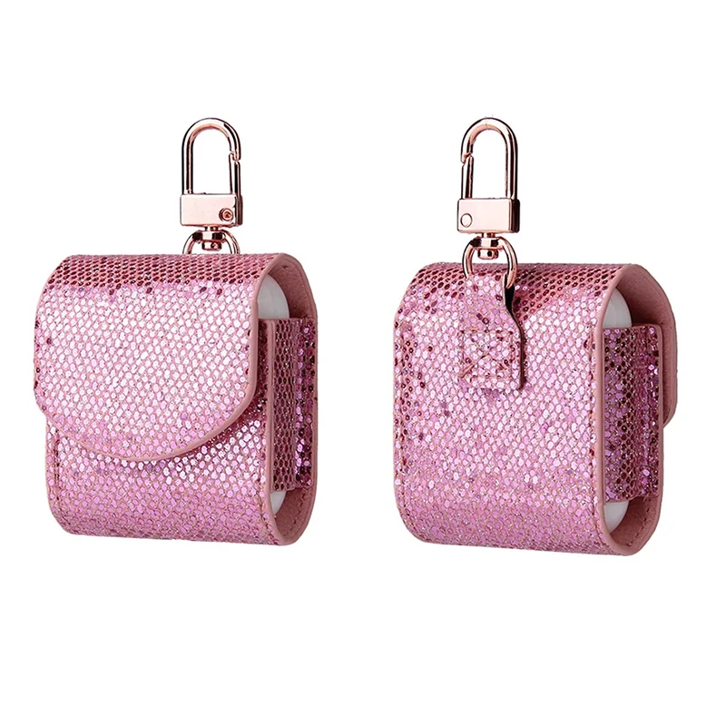 

Small Sequins Case Keychain Protective Headphone Case Skin Cover for AirPods2 Wireless Headphone Charging Case