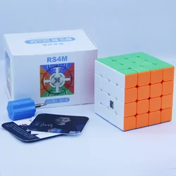MoYu RS4M Magnetic 4x4 Speed Cube - Enhanced Performance Antistress Puzzle (Stickerless)