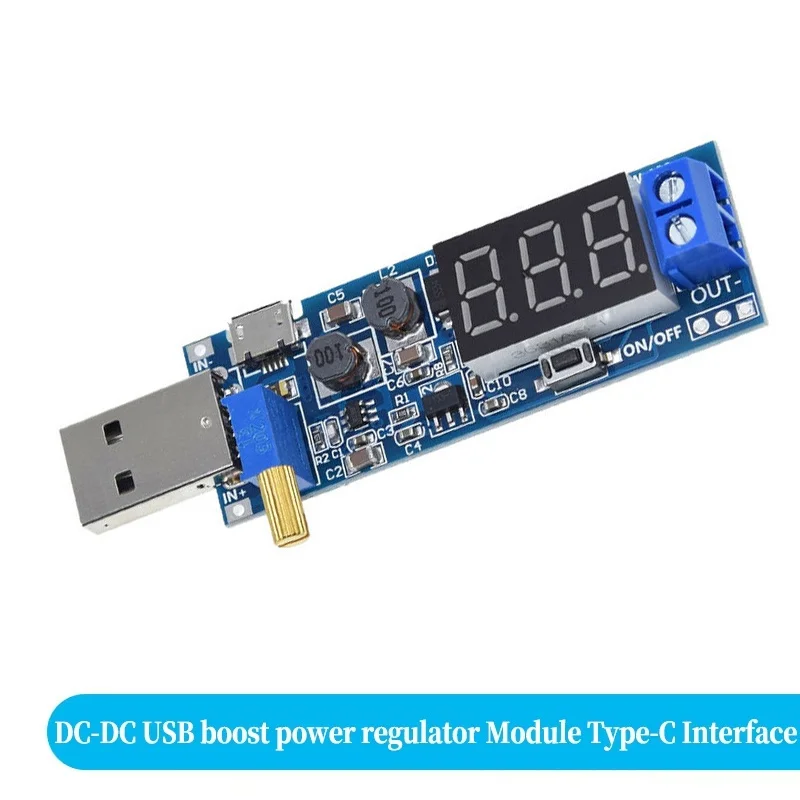 Enhanced USB DC Boost Module – Adjustable Voltage Converter for DIY Power Supply Projects