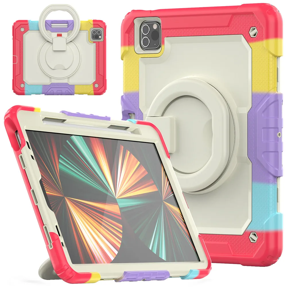 

For 2022 iPad Air 5 Case IPad Pro 11 12.9 2021 Mini 6 10.2 10.5 air 4 3 2 9.7 Heavy Three Defenses Duty Rugged Shockproof Cover