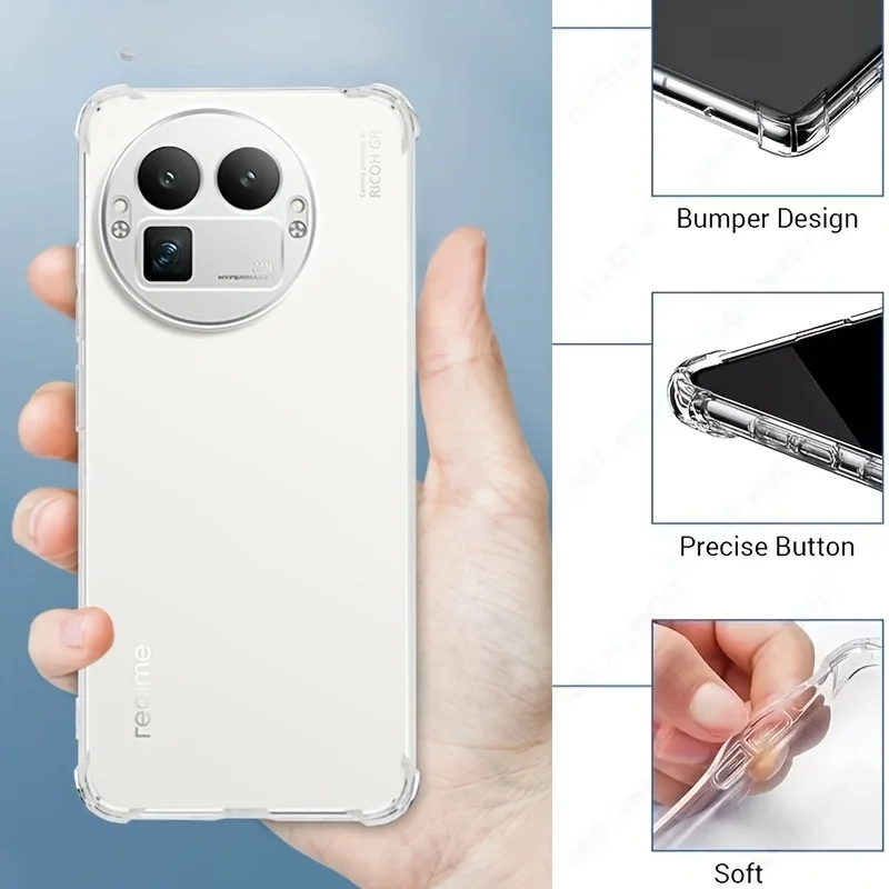 Transparent Soft Silicone Phone Case - Clear Back Cover