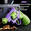 Revolver Toy Guns Manual Pistol Weapon Soft Bullet Throw Shell Gun Toy Anti-stress Launcher for Adults Boys Outdoor Games 2