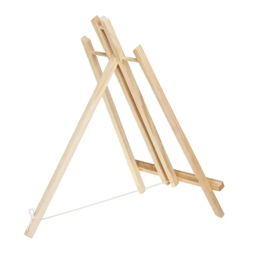 30cm/40cm/50cm Foldable Tabletop Easel Adjustable Portable Wood Drawing Easel Art Supply Lightweight Painting Display Holder