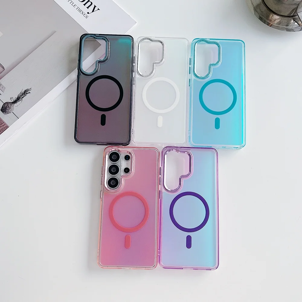Aurora Gradient Magnetic Shockproof Phone Case