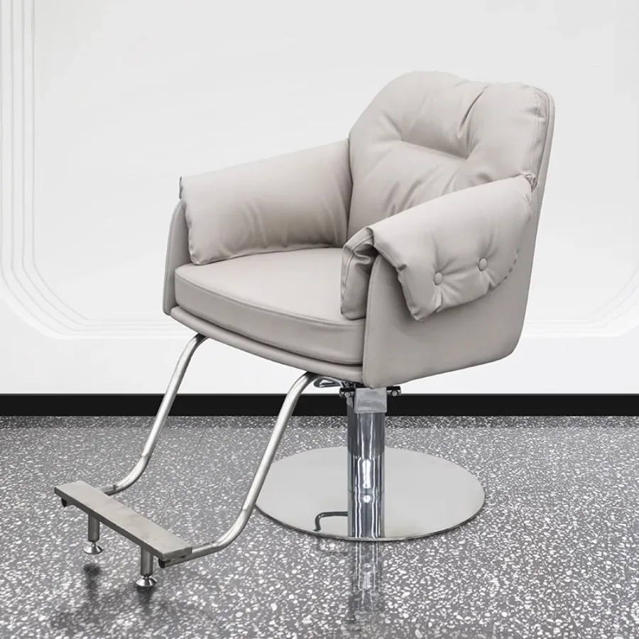 Hydrolic Barber Chair Standing Mat Portable Professional Luxury Gray Silver Barber Chair Spring Mobile Tattoo Dining Chair dining coffee tables computer service computer lightweight garden table picnic equipment portable mesa outdoor garden furniture