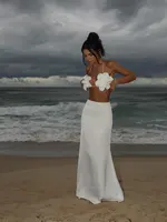 Sexy Bikini Swimsuit with Skirt Bandage Swimwear Women Brazilian Bikini 3 Pcs Bathing Suit A Line Skirt Summer Female 1