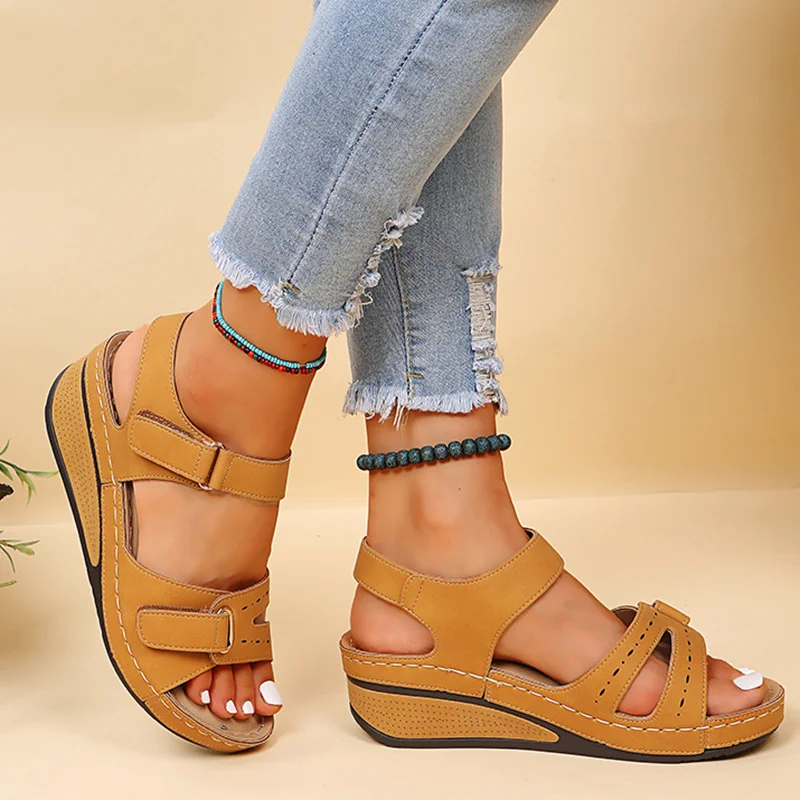 New Sandals Shoes Women Soft Women's Sandals Slip On Open Toe Walking Shoes Slipper Party Footwear Female Zapatillas Muje