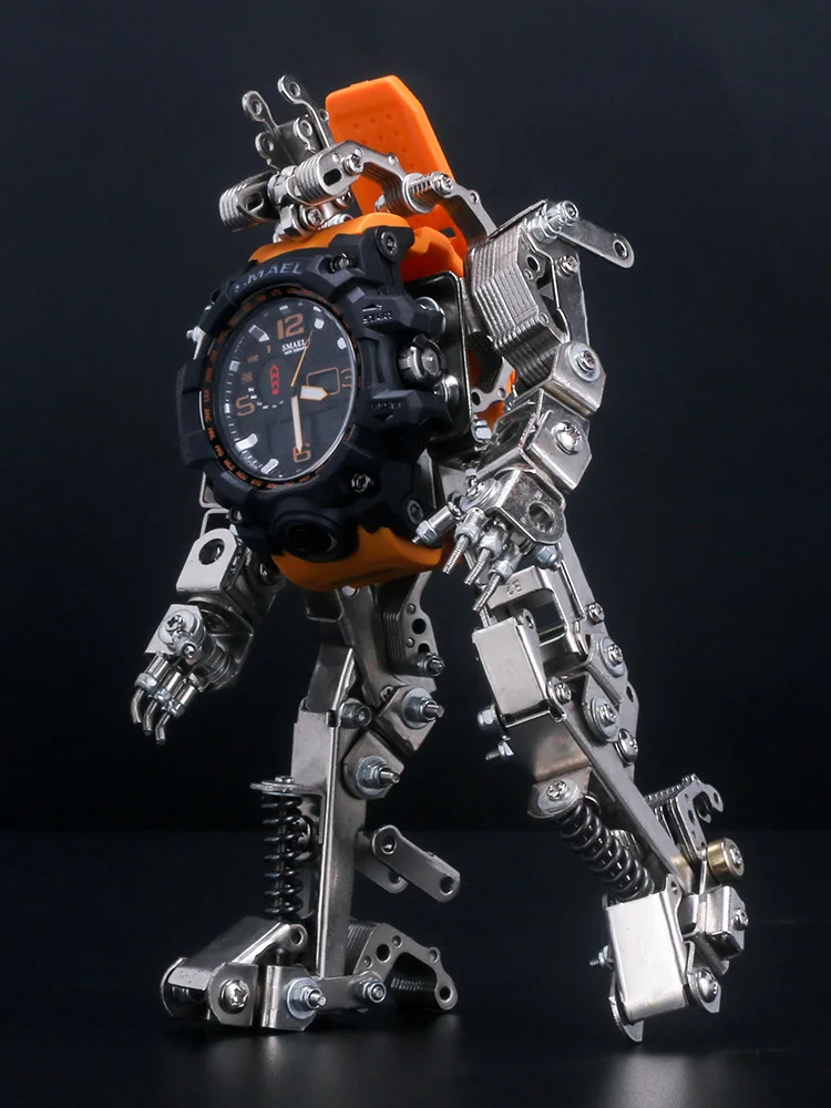 Mechanical Metal Model Assembly Creative Watch Stand 3D DIY