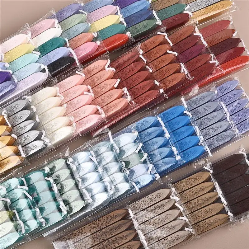 Pack of 5 Solid Color Sealing Wax Sticks for Envelopes, Invitations, and Gifts