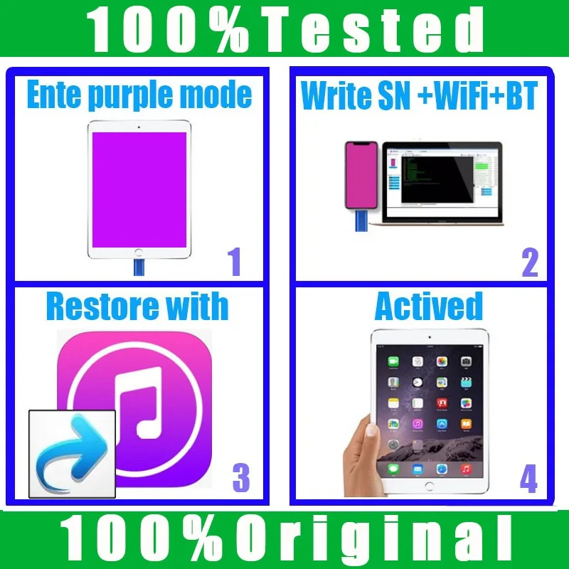 Magic SN Wifi BT Serial Number for IPad 2 3 4 Air1 2 MINI 1 3 PRO 9.7 PRO 10.5 12.9 WiFi version Repair