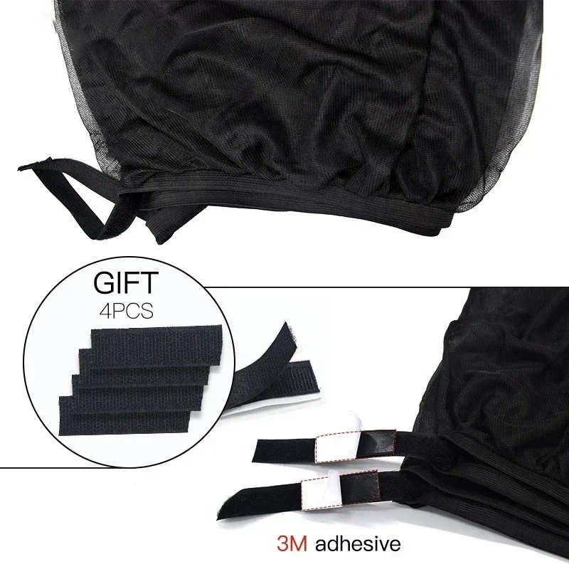 Universal Car Sunshade UV Protection Anti-Mosquito Blackout Side Curtain
