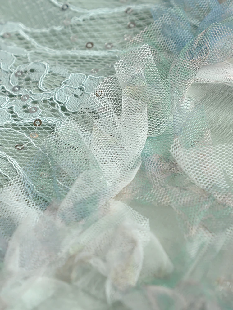 فستان طويل للسيدات لربيع وصيف مصمم على الموضة من Seasixiang مطرز بالخرز ترتر فانوس كم من الدانتيل مرقع من قماش الجاكار فستان عتيق 5 فستان طويل للسيدات لربيع وصيف مصمم على الموضة من Seasixiang مطرز بالخرز ترتر فانوس كم من الدانتيل مرقع من قماش الجاكار فستان عتيق 5