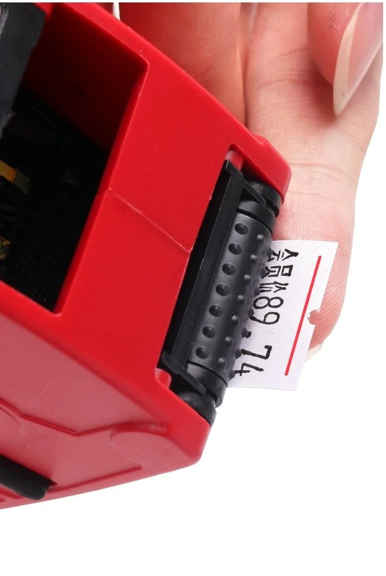 Einzelne Linie Preisaufzeichnungsset 1, tragbare Preisauszeichnungspistole + 5500 Etiketten + Tintenrollen, Datumspreis Etikettierer Aufkleberetikettendrucker – Detail 6