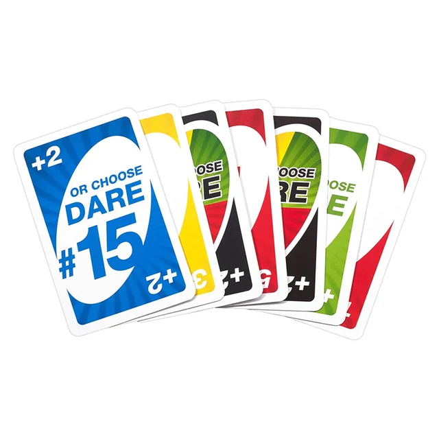 Mattel Games UNO DARE! Family Funny Entertainment Board Game Fun Playing Cards Kids Toys Gift Uno Card Game 3