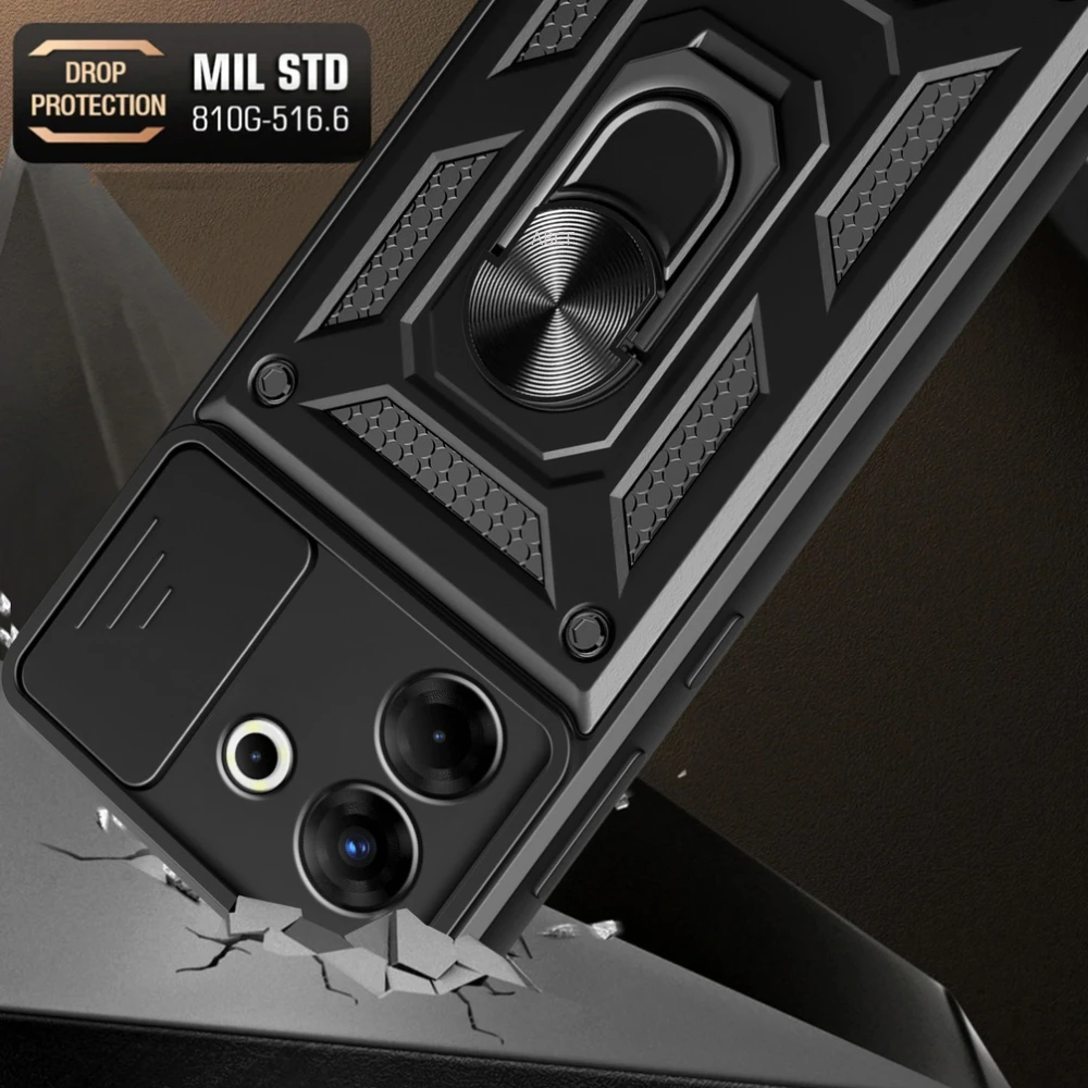 Enhanced Armor Hybrid Ring Cover with Camera Protection