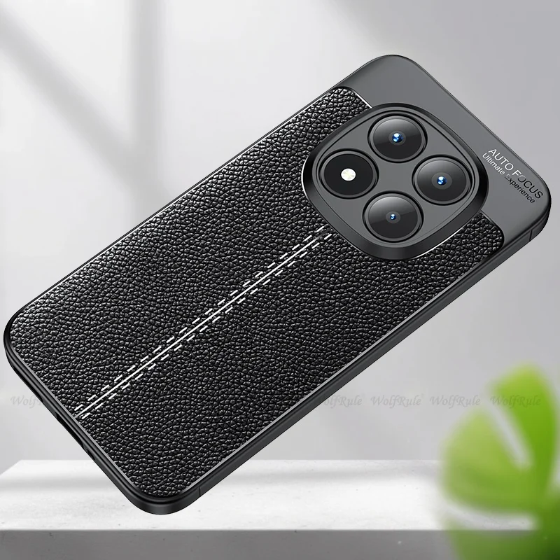 Premium Shockproof TPU Soft Leather Phone Bumper Back Armor Case Cover - New Durable Design