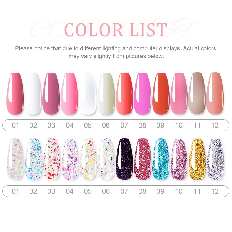 Limegirl Nail Extension UV Gel Set For Finger French Quick Extension Gel Soak Off Nail Art DIY Manicure Gel Varnish Nail Kits 2