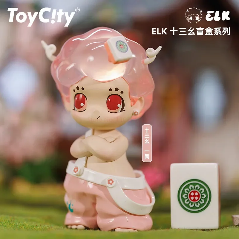 

Kawaii глухая коробка оригинальный Лось тринадцать сирот серия Мини маджонг модная модель сюрприз Guss сумка Коллекция Декор рождественские подарки