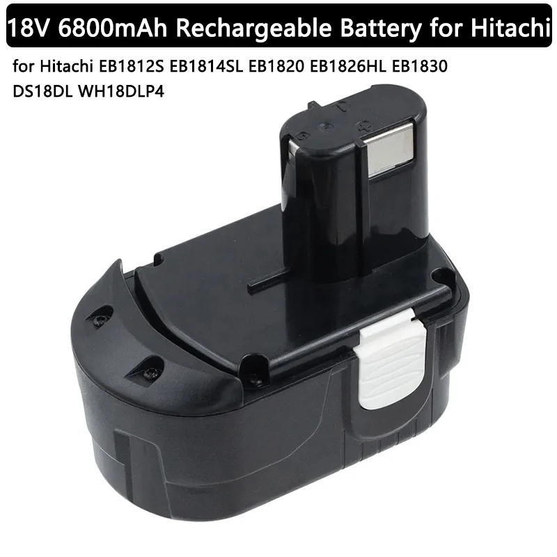 

18V 4800mAh Replacement Battery for Hitachi EB1812S EB1814SL EB1820 EB1826HL EB1830 DS18DL NI-CD Rechargeable Power Tool Battery