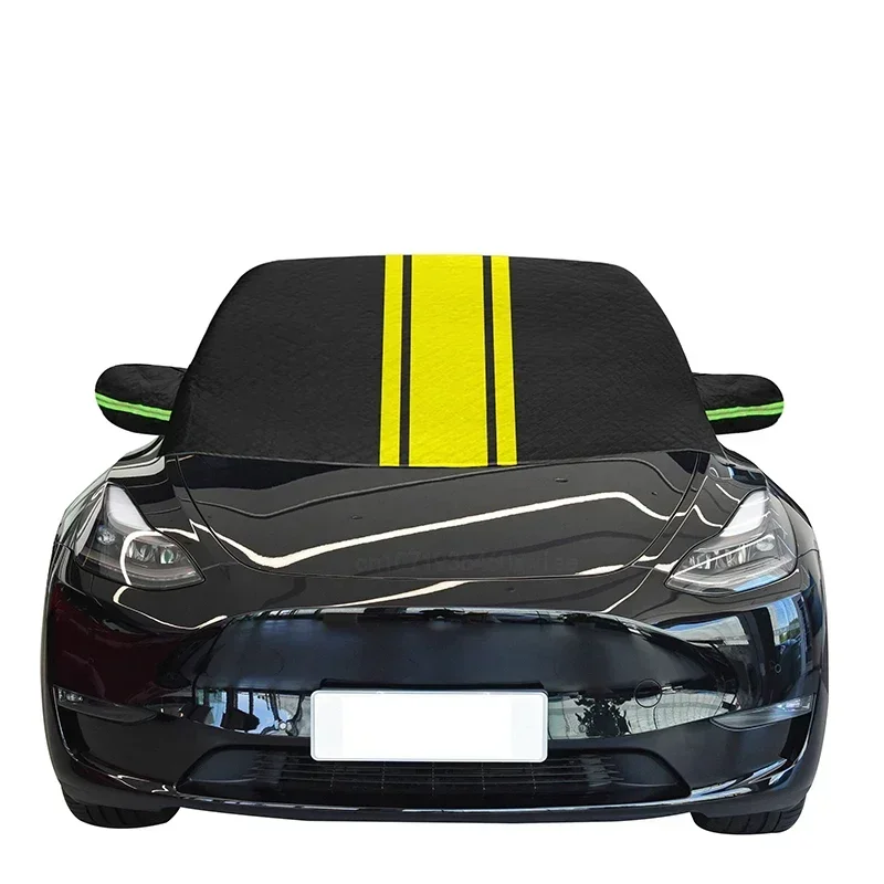 All-Weather Windshield and Mirror Protector with Windproof Sunshade