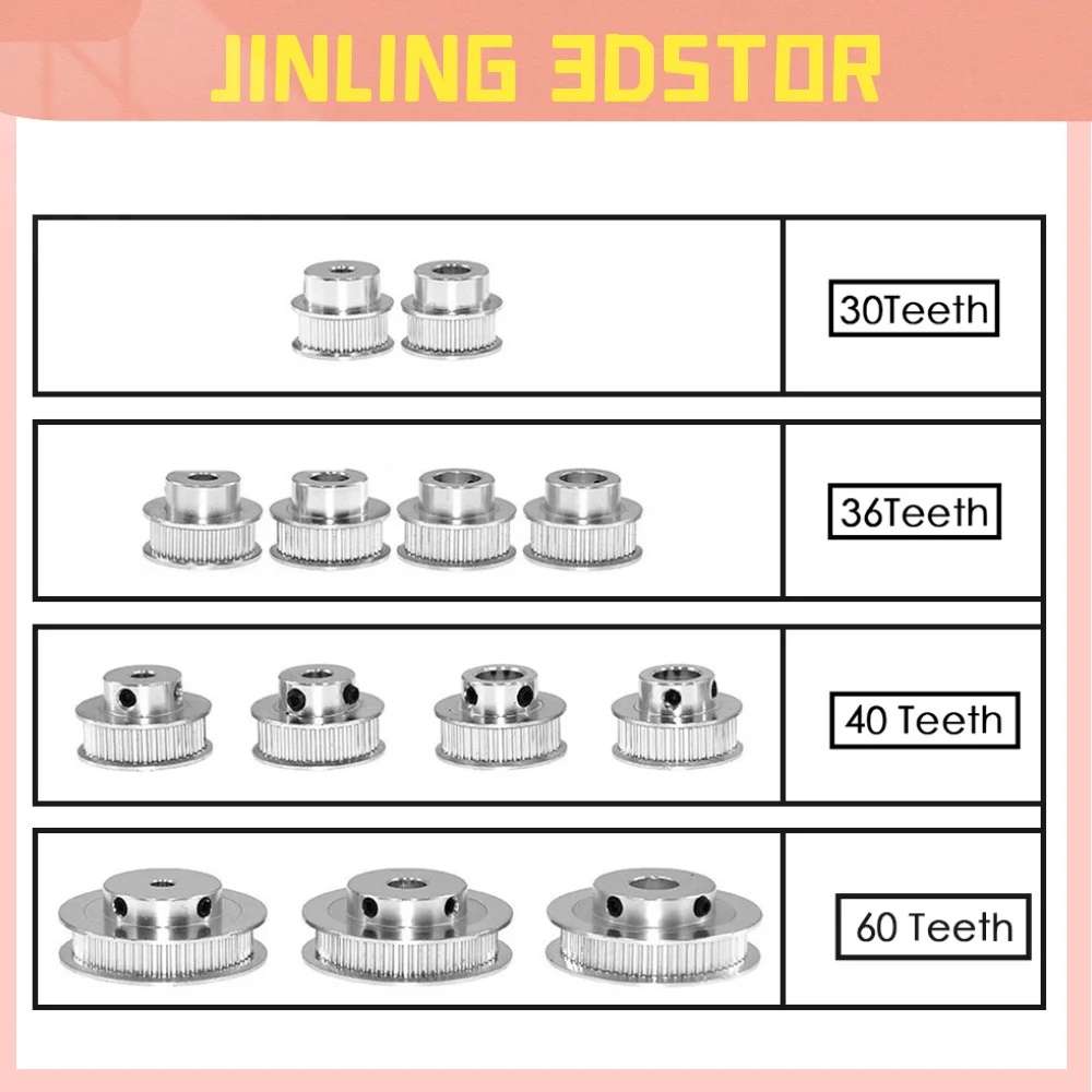 GT2 30/36/40/60T Puleggia Di Temporizzazione 6-10 Mm Foro - Foto 10