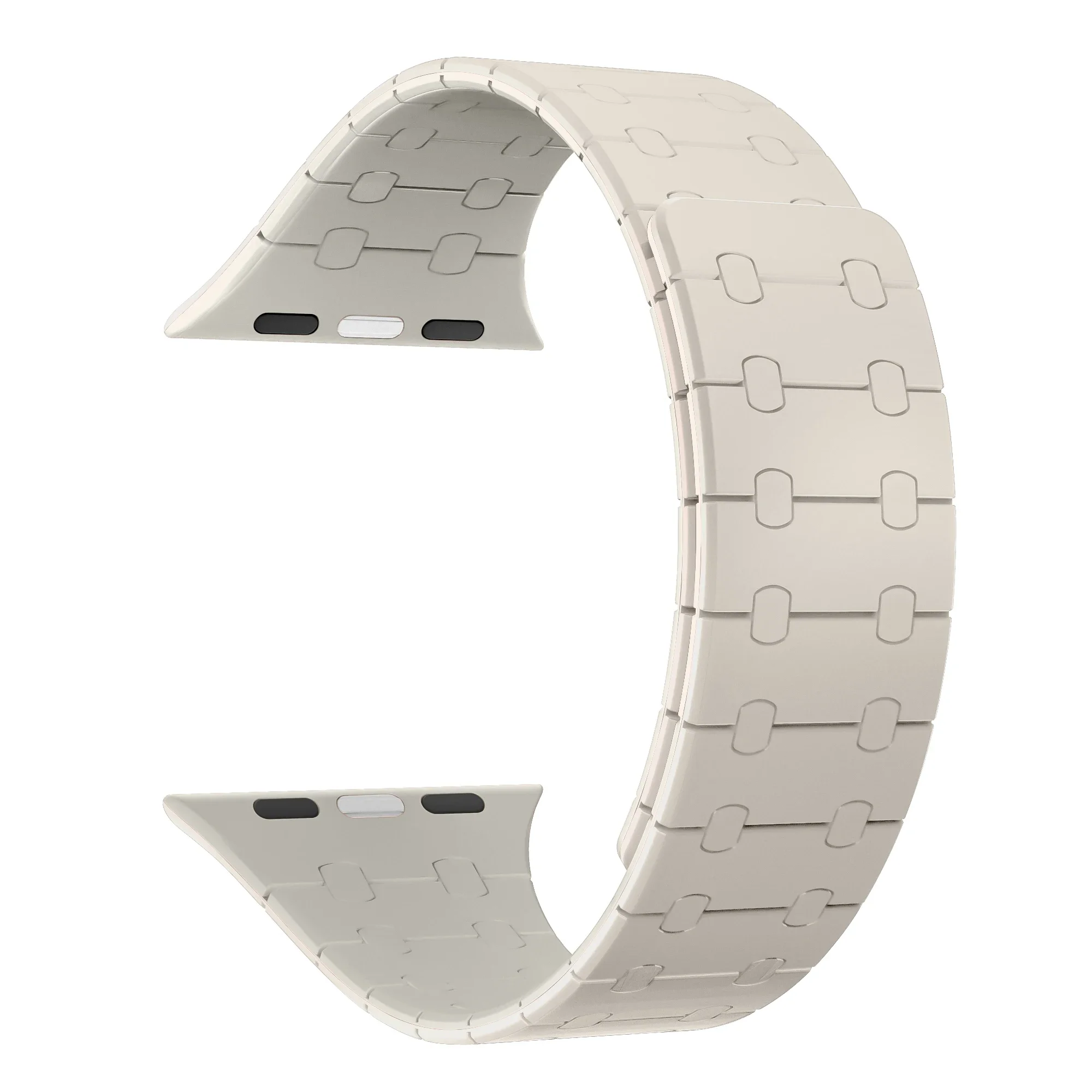 ตัวเลือกสินค้า สายซิลิโคนแม่เหล็ก Apple Watch รัดข้อมือ 42-49 มม. สีสดใส