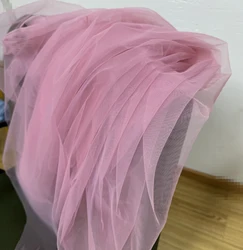 Elegant Purple and Pink Soft Tulle Fabric for Weddings and Celebrations (Dusty Rose)