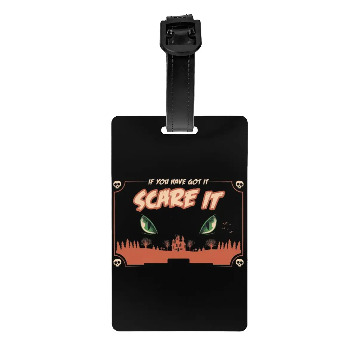 

Custom Halloween Pumpkin Owl Luggage Tag Privacy Protection Baggage Tags Travel Bag Labels Suitcase