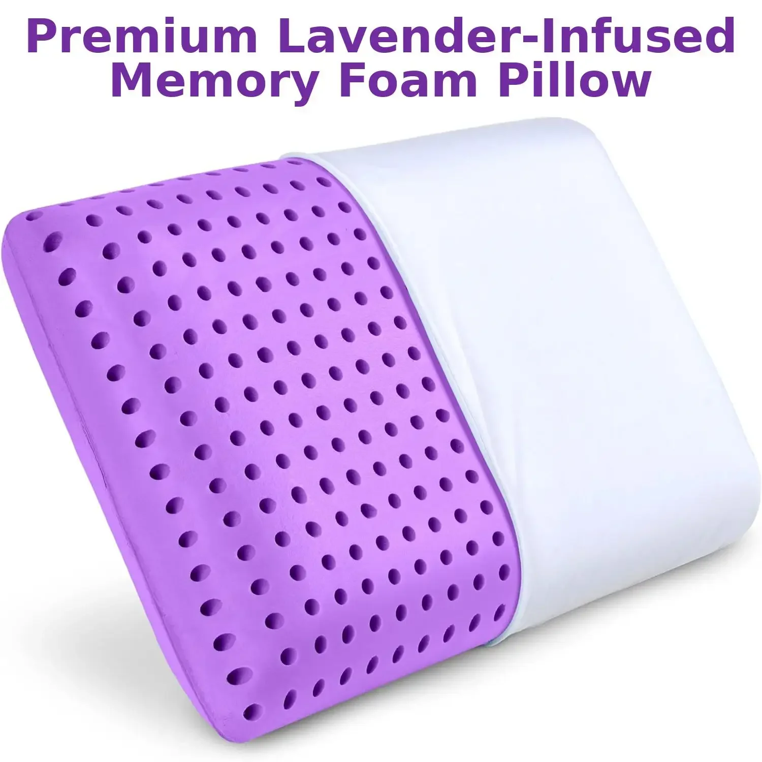 CoolingLavenderMemoryFoamPillowforSleepingEssentialLavenderOil