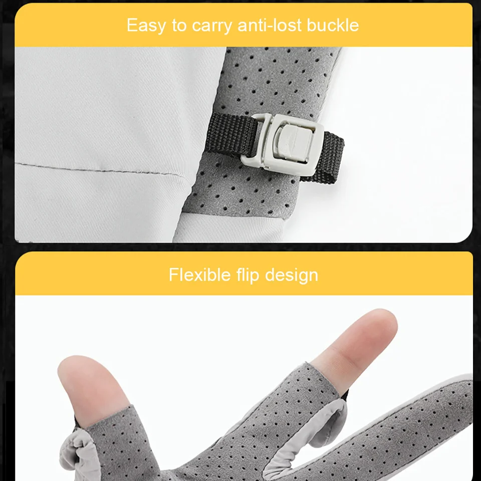 WALK FISH Fishing Gloves   ̽ ũ ߿  ڿܼ  ⼺ ̲  Ŭ ޸  尩
