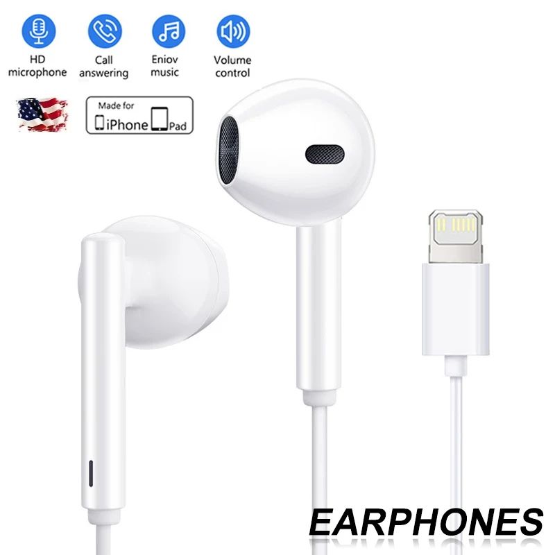 Original Earphones For Apple iPhone 11 12 13 14 Pro Max mini Wired